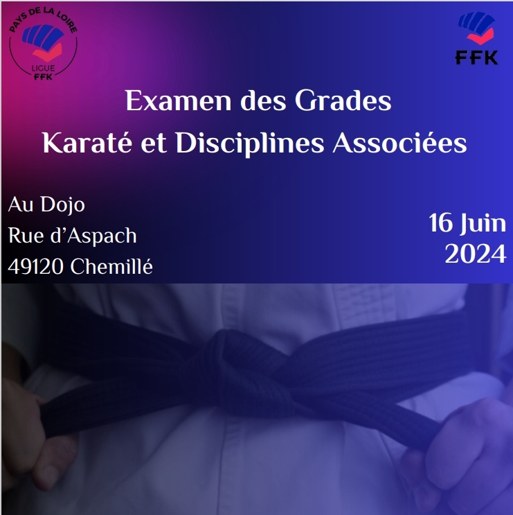 Examen des Grades Cn de Karaté et Disciplines Associées