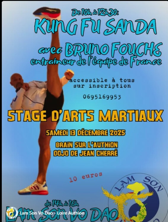 Stage de Kung Fu Sanda & Techniques du Tigre de l'école Lam Son Võ Dao