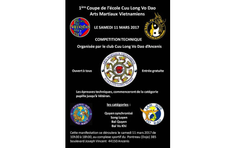 1ère Coupe de l'école Cuu Long Vo Dao du grand Ouest